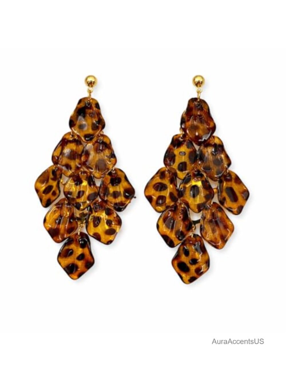 Statement Cluster Drop Earrings Alloy Dangle Jewelry for Women